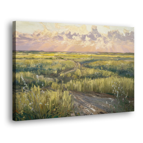 Lubbock Prairie Landscape - Canvas Wall Art - Side