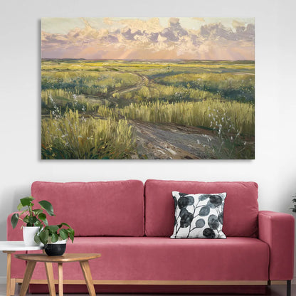 Lubbock Prairie Landscape Sitting Room - Canvas Wall Art