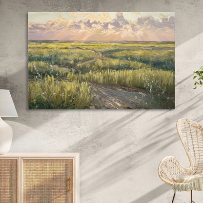 Lubbock Prairie Landscape Living Room - Canvas Wall Art
