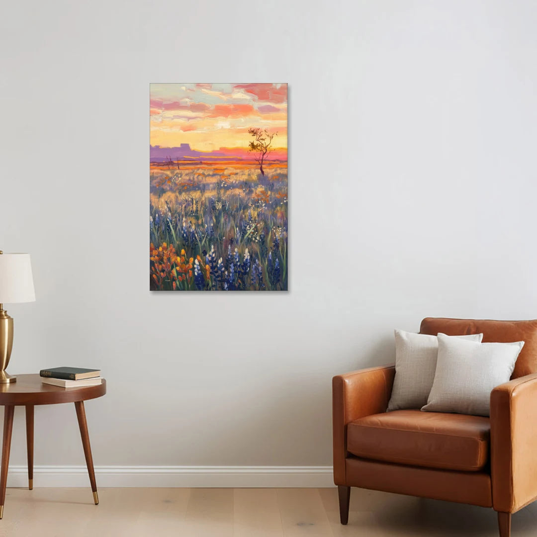 Lubbock West Texas Horizon - Canvas Wall Art - Sofa - 24x36
