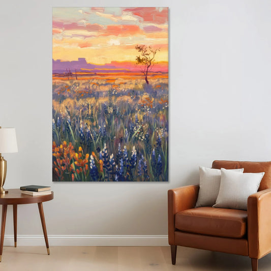Lubbock West Texas Horizon - Canvas Wall Art - Sofa - 40x60