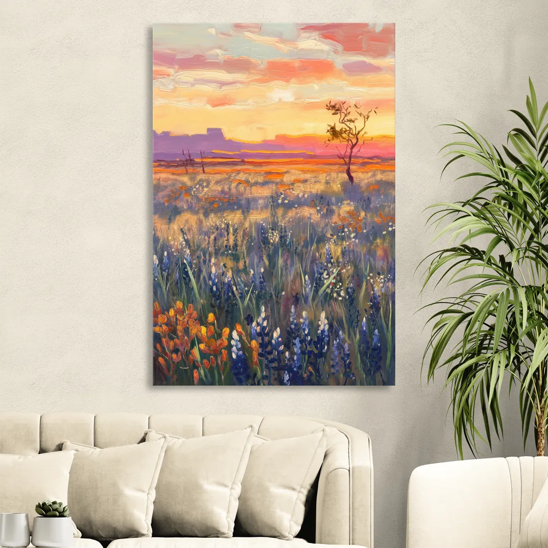 Lubbock West Texas Horizon Living Room - Canvas Wall Art