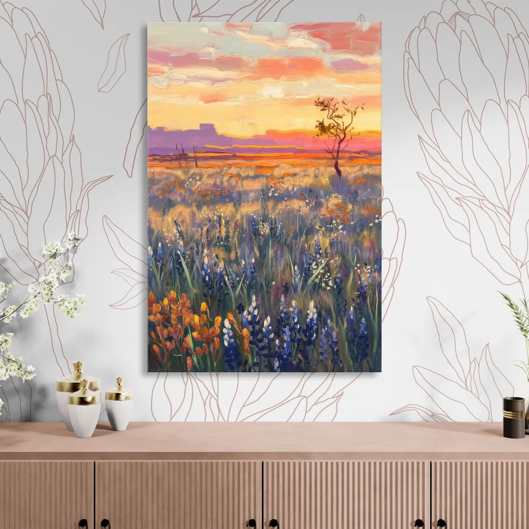 Lubbock West Texas Horizon Sitting Room - Canvas Wall Art