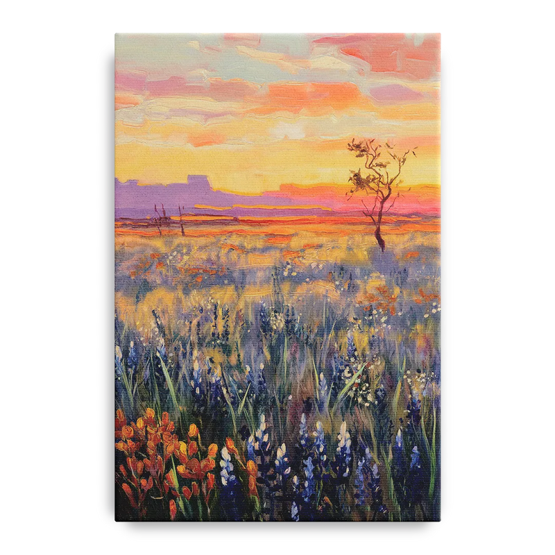 Lubbock West Texas Horizon Front - Canvas Wall Art