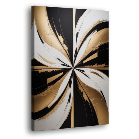 Luxurious Geometric Elegance - Canvas Wall Art - Side