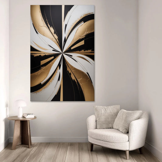 Luxurious Geometric Elegance - Canvas Wall Art - Sofa - 40x60