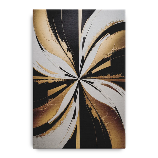 Luxurious Geometric Elegance - Canvas Wall Art