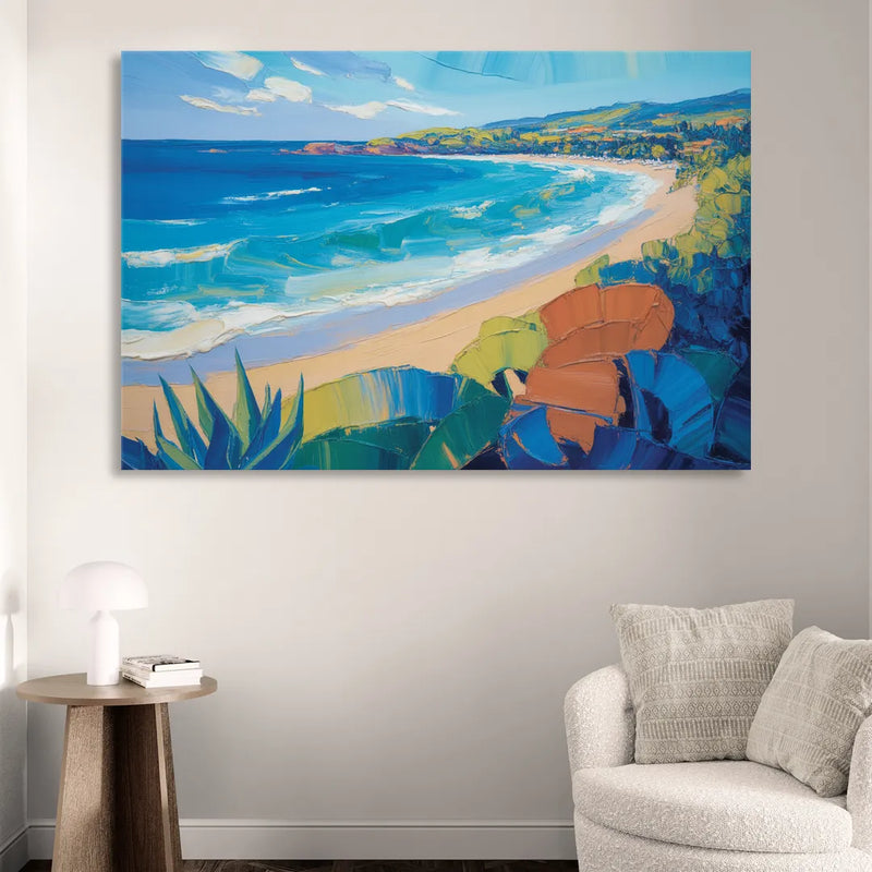 Luxury Punta Mita Bay Living Room - Canvas Wall Art