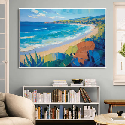 Luxury Punta Mita Bay Sitting Room - White Canvas Wall Art