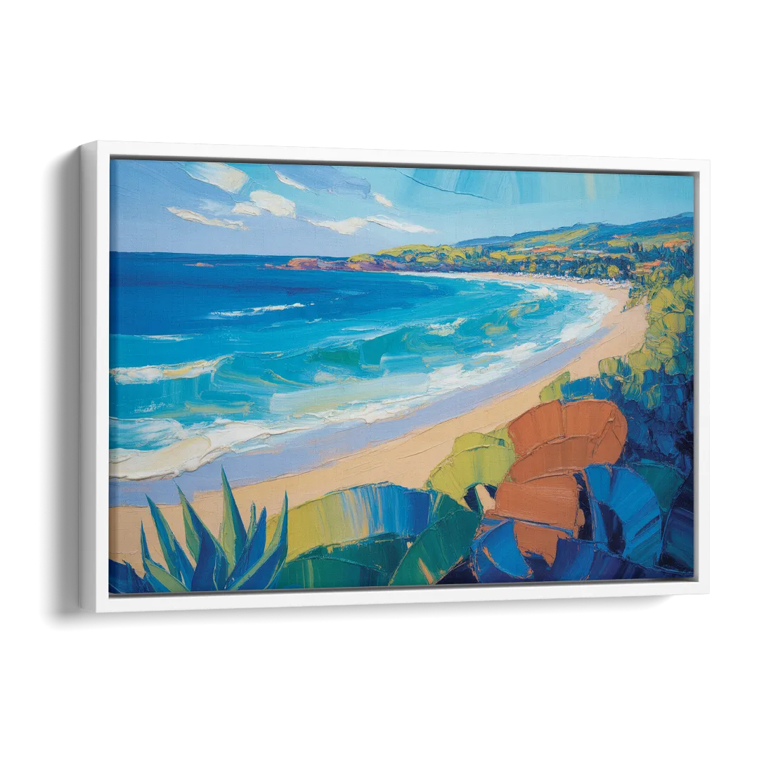 Luxury Punta Mita Bay Side - White Canvas Wall Art