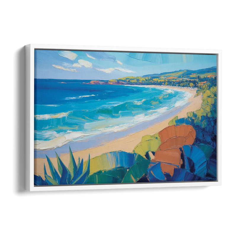 Luxury Punta Mita Bay Side - White Canvas Wall Art