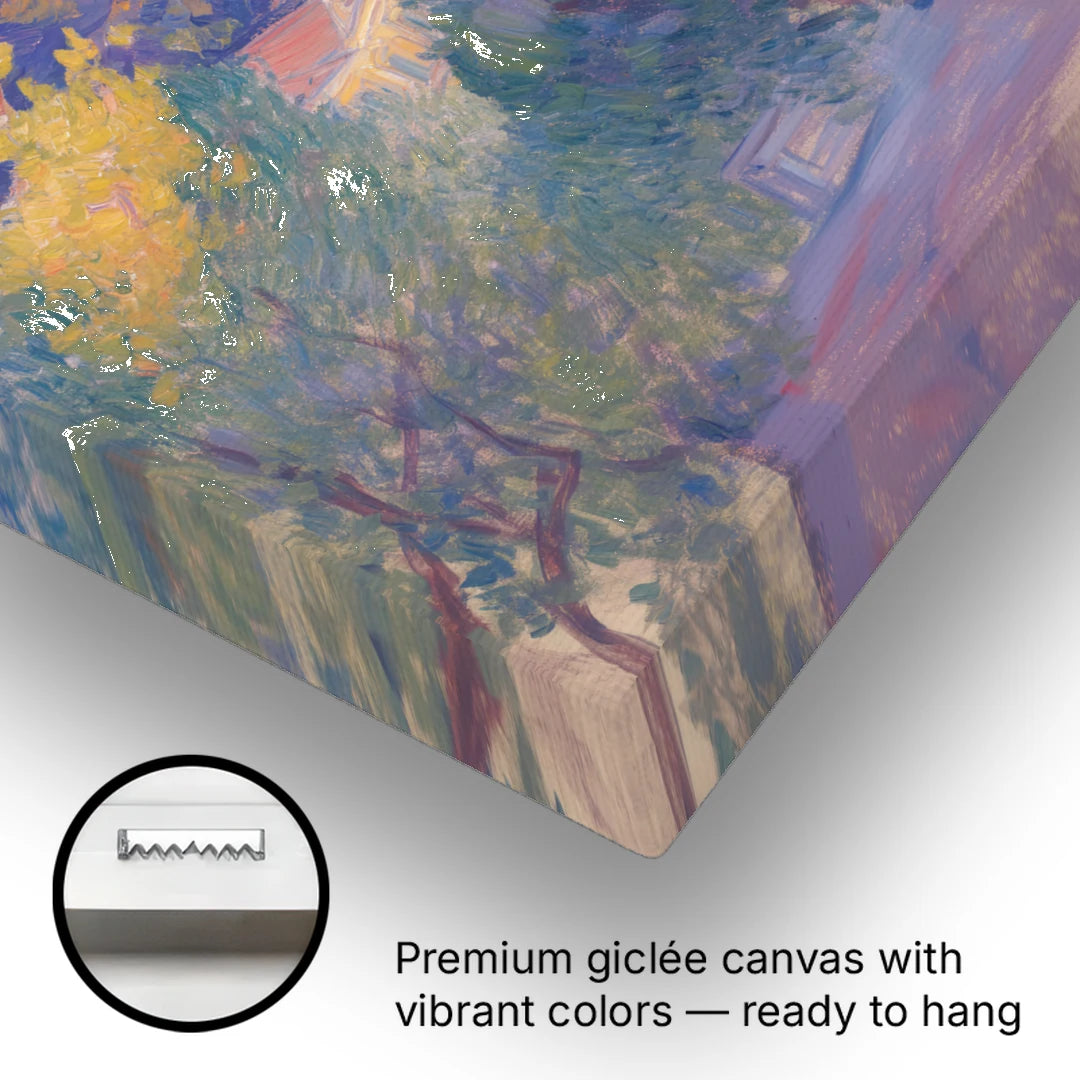 Lycabettus Hill View - Canvas Wall Art - Gallery Wrap Corner