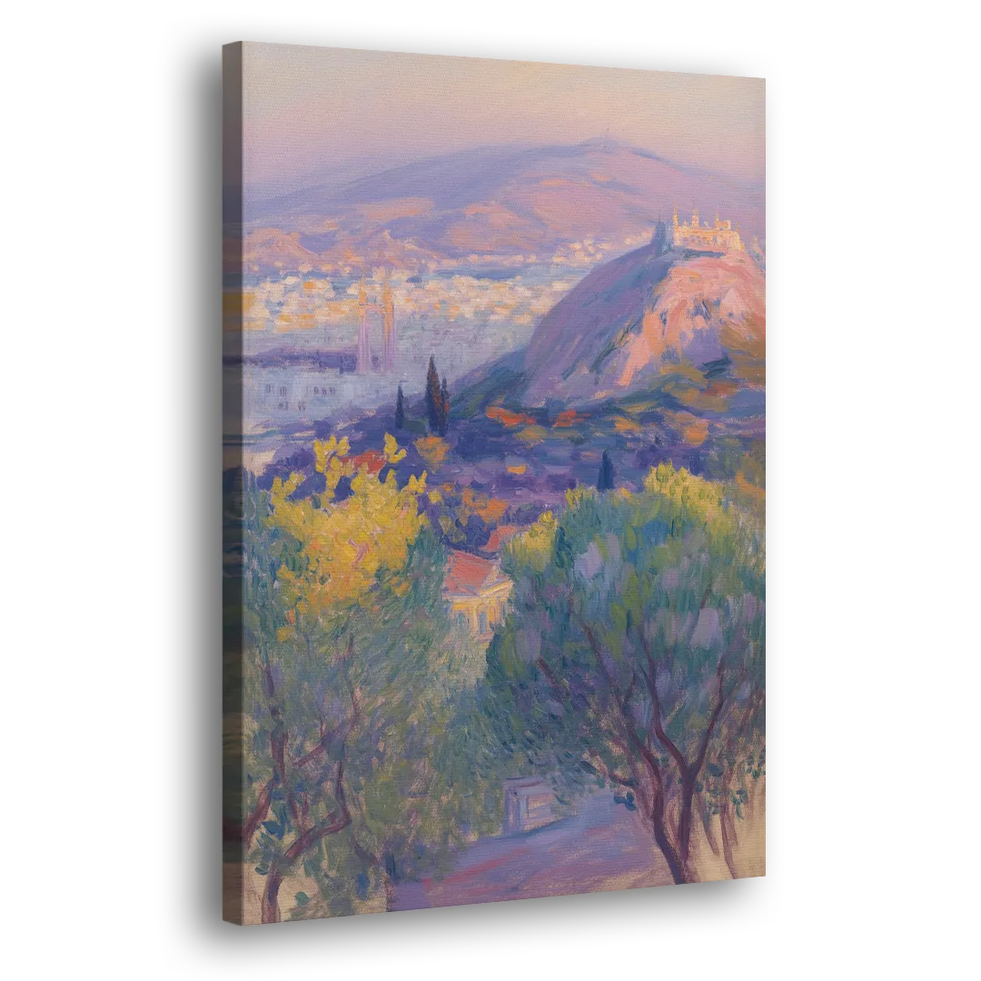Lycabettus Hill View Side - Canvas Wall Art