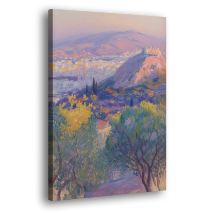 Lycabettus Hill View Side - Canvas Wall Art