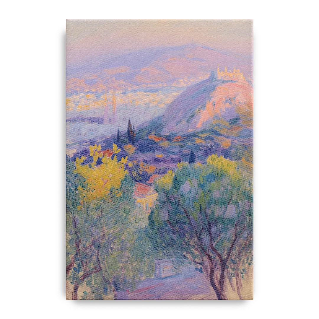 Lycabettus Hill View Front - Canvas Wall Art