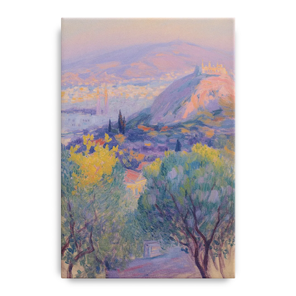 Lycabettus Hill View Front - Canvas Wall Art