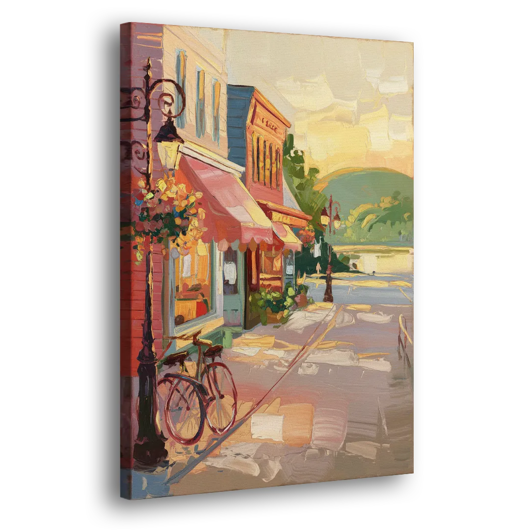 Mackinac Island Main Street Charm Side - Canvas Wall Art