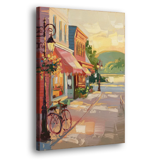 Mackinac Island Main Street Charm Side - Canvas Wall Art