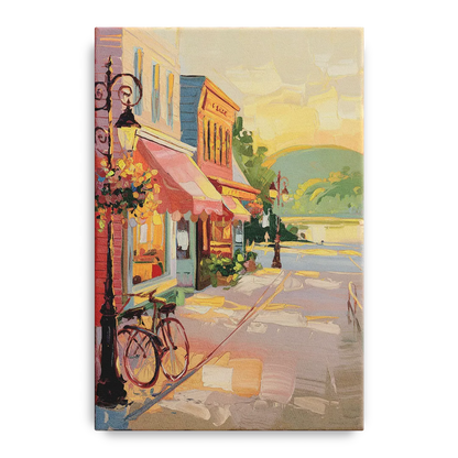 Mackinac Island Main Street Charm Front - Canvas Wall Art