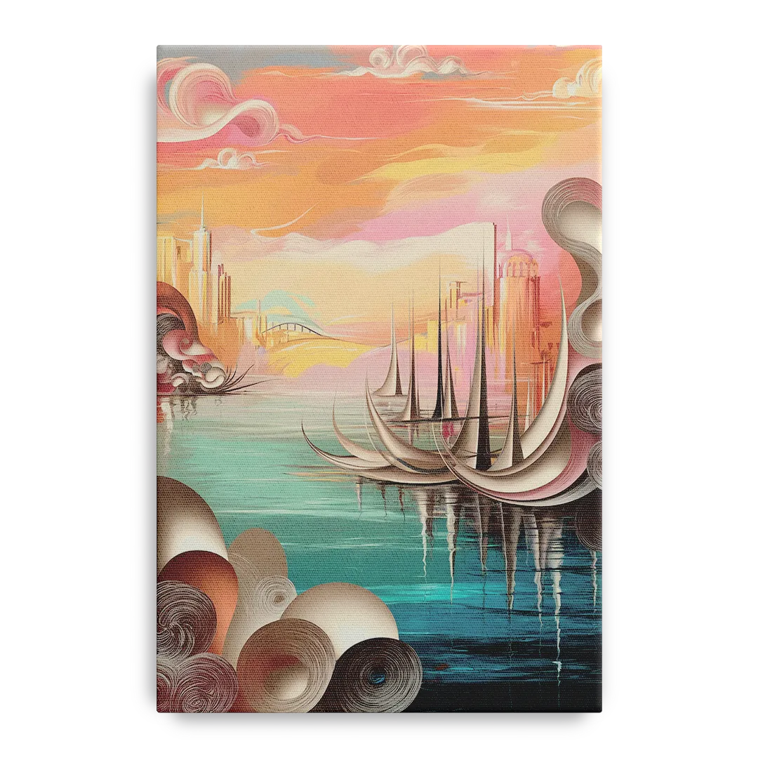 Mackinac Island Waterfront Serenity Front - Canvas Wall Art