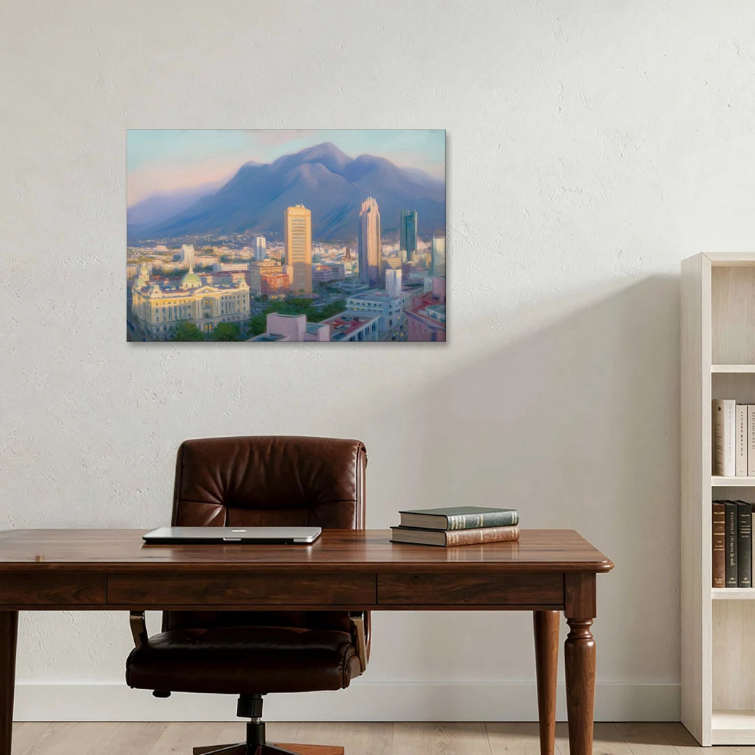 Macroplaza Skyline - Canvas Wall Art - Office - 36x24