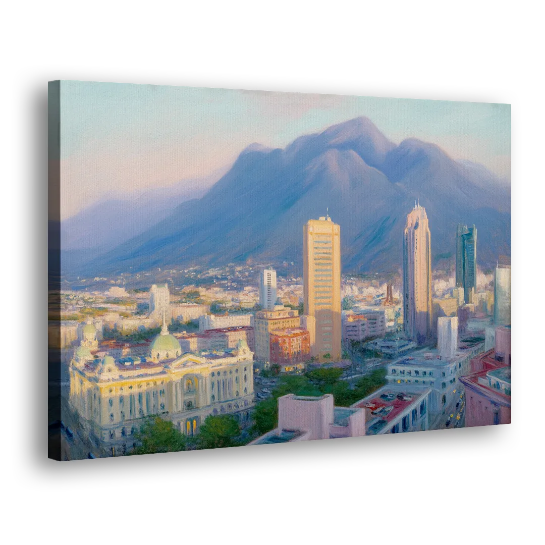 Macroplaza Skyline Side - Canvas Wall Art