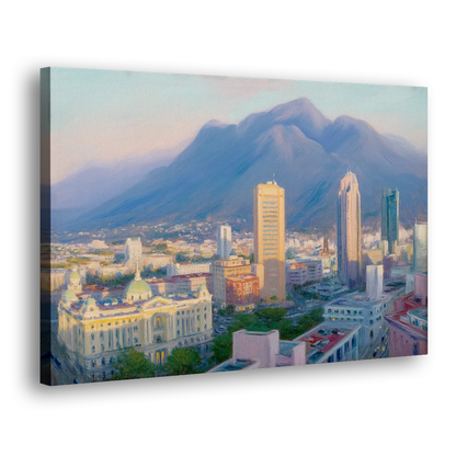 Macroplaza Skyline Side - Canvas Wall Art