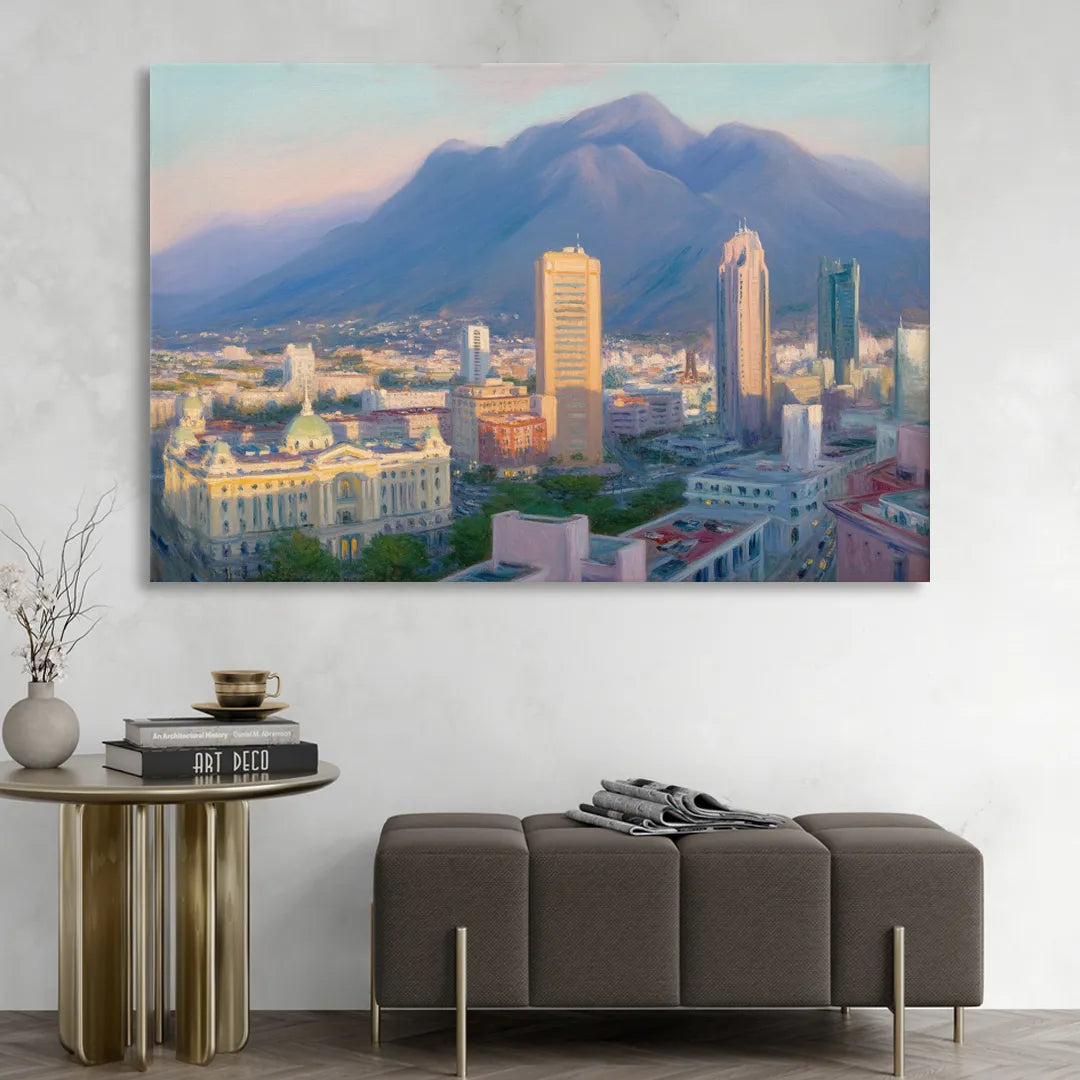 Macroplaza Skyline Living Room - Canvas Wall Art