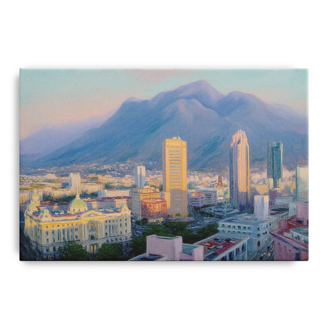 Macroplaza Skyline Front - Canvas Wall Art