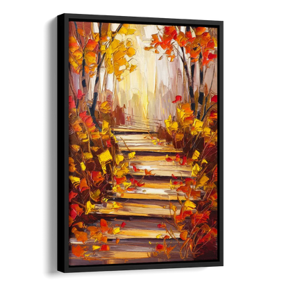 Madison Arboretum Trails Side - Black Canvas Wall Art