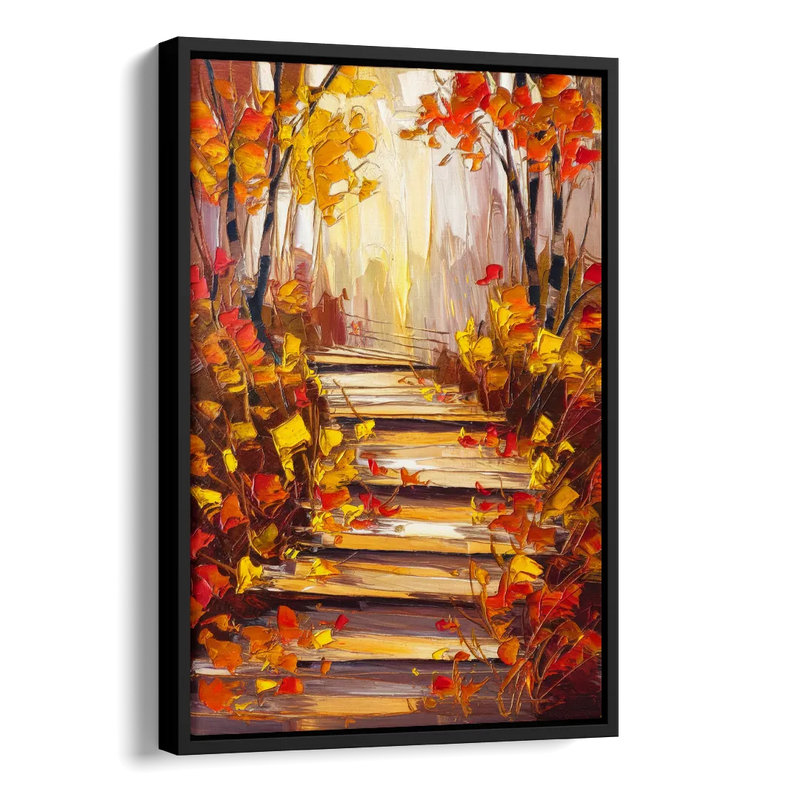 Madison Arboretum Trails Side - Black Canvas Wall Art