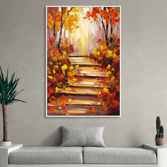 Madison Arboretum Trails Living Room - White Canvas Wall Art