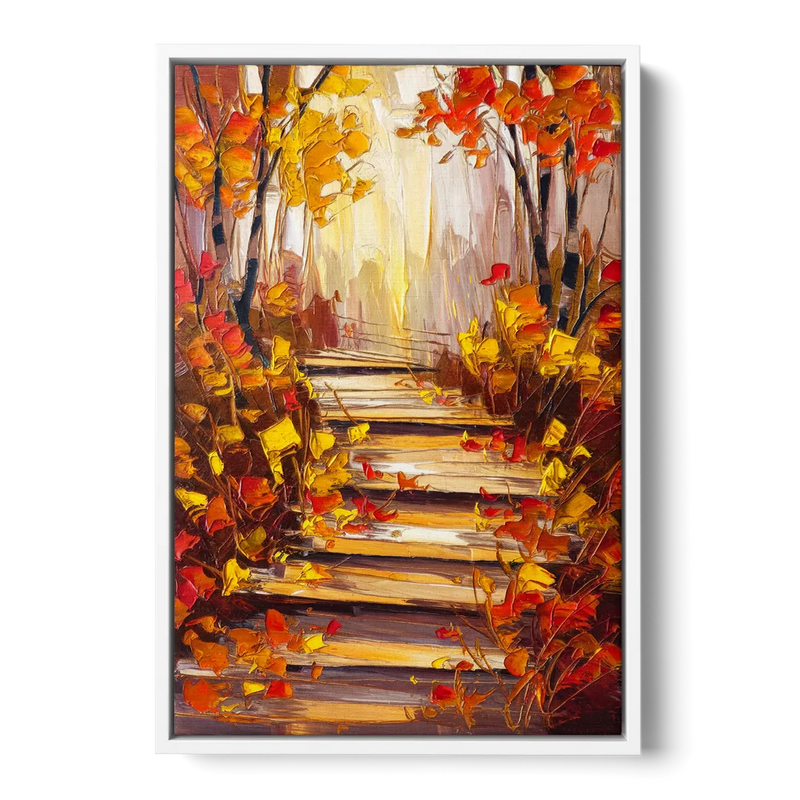 Madison Arboretum Trails Front - White Canvas Wall Art