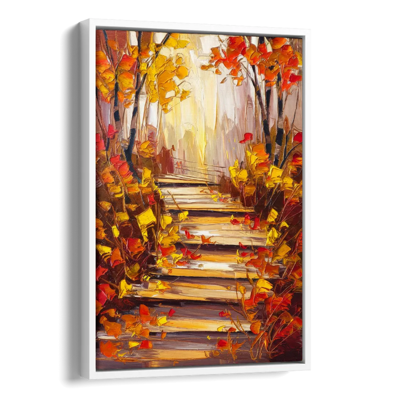 Madison Arboretum Trails Side - White Canvas Wall Art