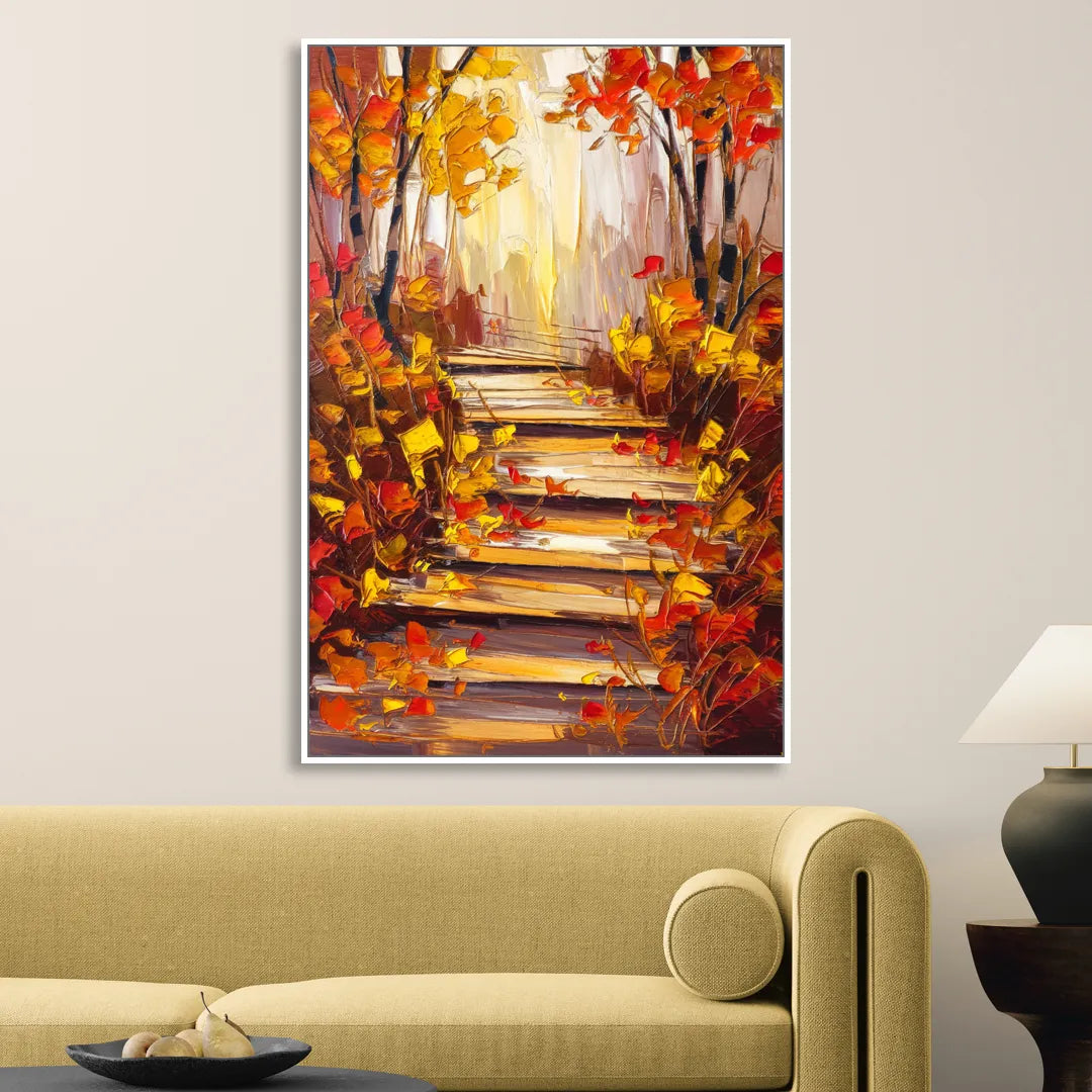Madison Arboretum Trails Sitting Room - White Canvas Wall Art