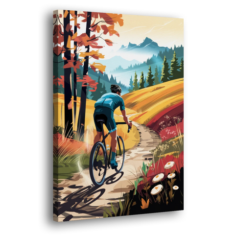 Madison Bike Trails Adventure - Canvas Wall Art - Side