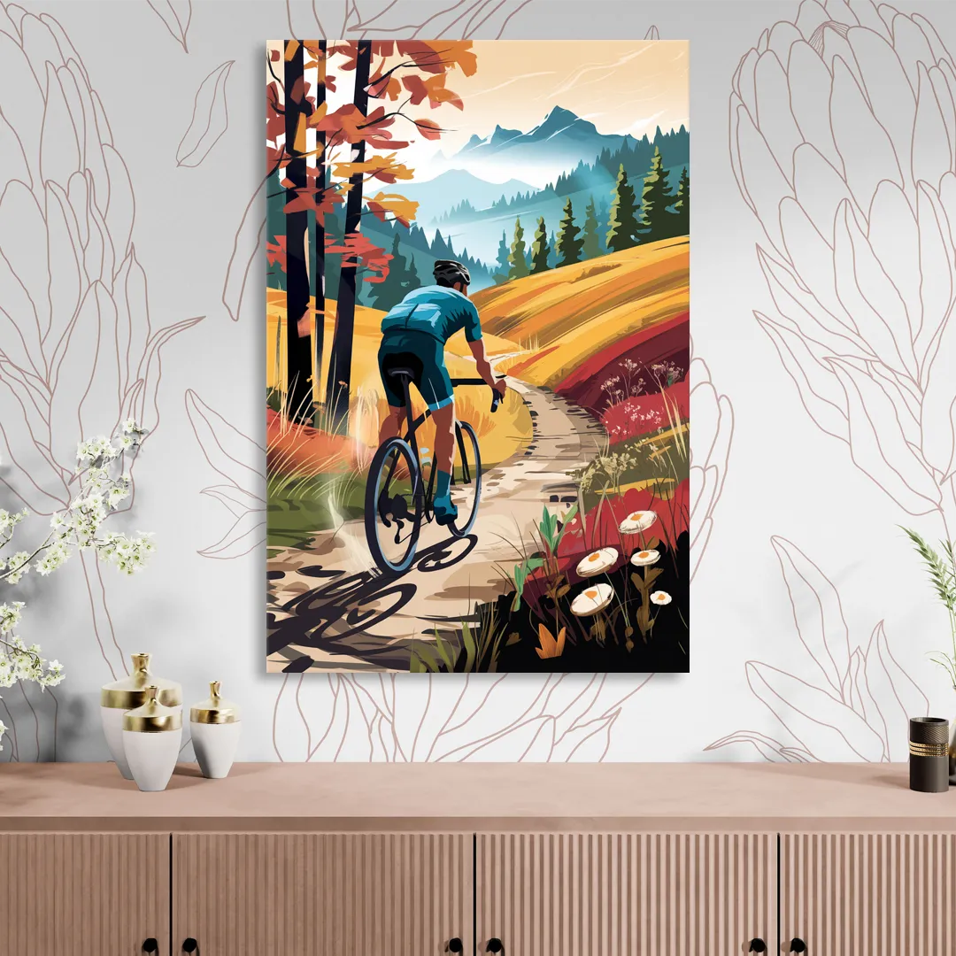 Madison Bike Trails Adventure Sitting Room - Canvas Wall Art
