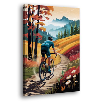 Madison Bike Trails Adventure Side - Canvas Wall Art