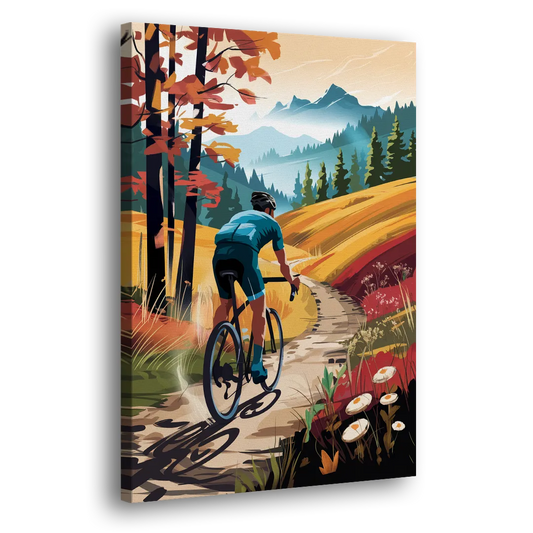 Madison Bike Trails Adventure Side - Canvas Wall Art