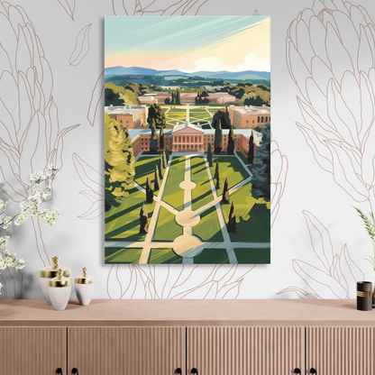 Madison Campus Aerial View Living Room - Canvas Wall Art