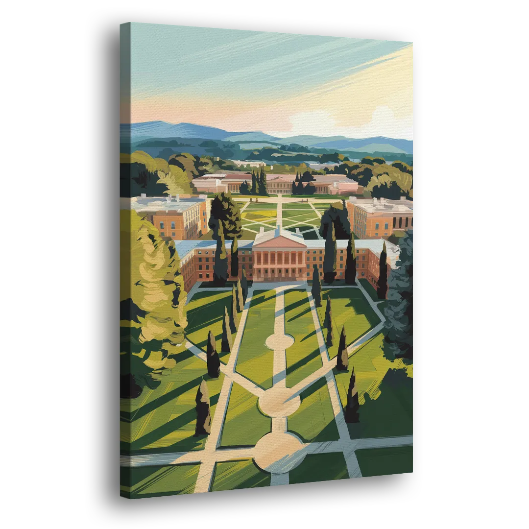 Madison Campus Aerial View Side - Canvas Wall Art