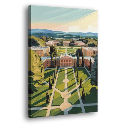 Madison Campus Aerial View Side - Canvas Wall Art