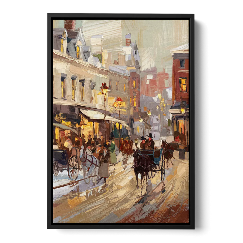 Madison Cultural Heritage Front - Black Canvas Wall Art