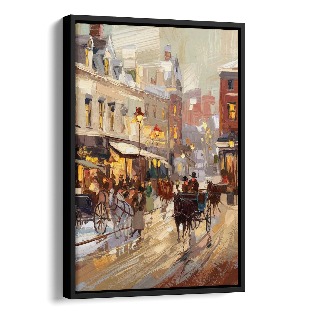 Madison Cultural Heritage Side - Black Canvas Wall Art