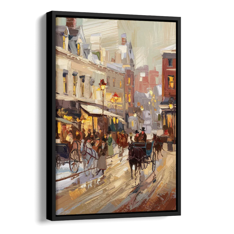 Madison Cultural Heritage Side - Black Canvas Wall Art