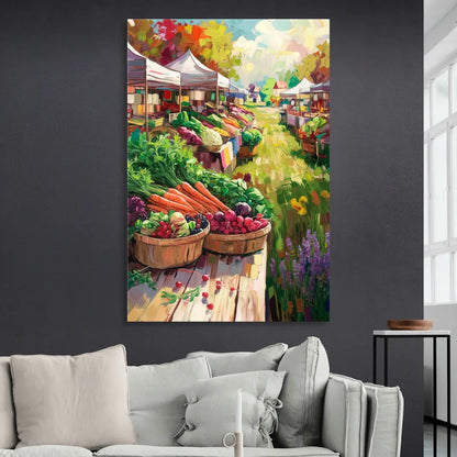 Madison Farmers Market Delight Sitting Room - Canvas Wall Art