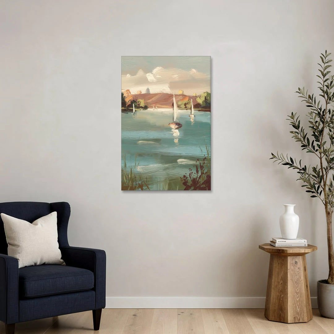 Madison Lake Mendota Serenity - Canvas Wall Art - Sofa - 24x36