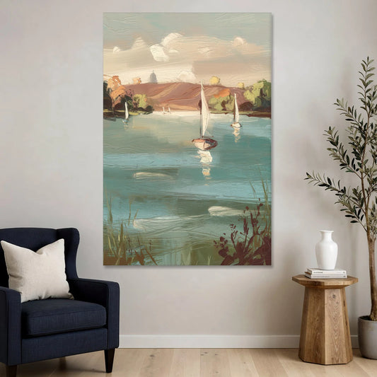 Madison Lake Mendota Serenity - Canvas Wall Art - Sofa - 40x60