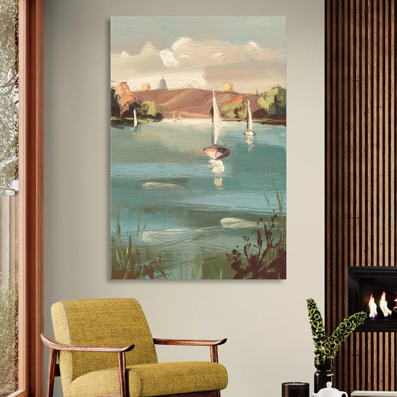 Madison Lake Mendota Serenity Living Room - Canvas Wall Art