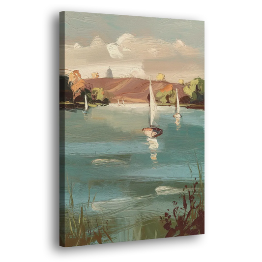 Madison Lake Mendota Serenity Side - Canvas Wall Art